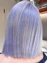 ペレ 渋谷(PELE)&nbsp;YU47_ペールグレー×アイスブルー ブリーチ2~3回