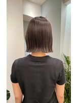 トゥーリ 薬院店(tuuli)&nbsp;tuuli miyu 切りっぱなしボブ/ぱっつんボブルフ/縮毛矯正でボブ