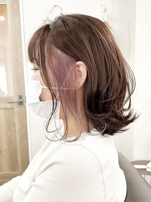 「傷ませない施術」にこだわり、他店では断られた方もヘアデザインを楽しみながら続けれる☆