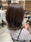【ハイライト有】マロングレージュ
