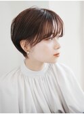 マッシュショートサイドシルエット