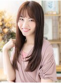 艶髪ミルクティーピンクエアストレートa戸田公園20代30代40代