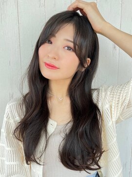 アグ ヘアー エーベル 武庫之荘店(Agu hair edel) 《Agu hair》涼しげ透明感ロング×numberA.アクアバームセラム