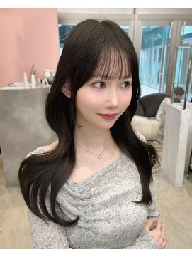 クム(kumu) レイヤーカット/前髪カット/顔周りカット/シースルー/名古屋/栄