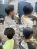レディース、メンズ、デザインカット（シャンプー付）　￥5500
