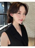顔周りレイヤーボブで垢抜け小顔カット/前髪あり前髪なし/恵比寿