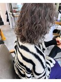 トップからのハードパーマヘア
