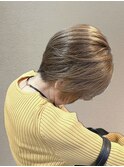 【脱白髪染め】似合わせショート×ハイライト