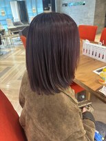 ファースト 仙台店(first) 黒髪 ボブルフ ネビージュ 小顔 ワンレン 髪質改善 前髪