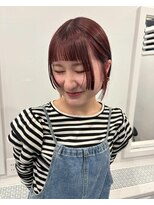 ヴィア(Via)&nbsp;10代20代30代／カシスレッド／レッドカラー/ボブ