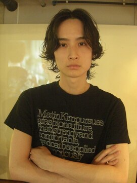 ノラジャーニー(NORA Journey) メンズボブウルフメンズミディアムレイヤーカットメンズウルフ