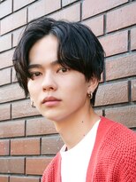 センターパートニュアンスパーマ韓国カルマパーマコンマヘア