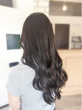 スニップ(SNIP) オリーブグレージュ×コテ巻き