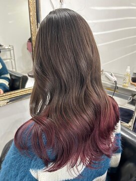 マインドヘアー(MiND HAiR) チェリーパープルグラデ＿ダークトーン×インナーカラー__58