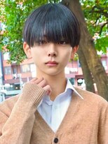 ナチュラル 渋谷(NATURAL)&nbsp;ラウンドマッシュ/縮毛矯正/ダブルカラー/フェザーパーマ