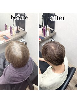 シュガー バイ エクラート 立川南口店(SUGAR by ECLART) 【立川】高明度白髪ぼかし/白髪活かし/ショート/エイジングケア