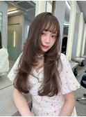 【柿本真優】ベージュカラー/レイヤーカット/簡単に可愛く♪