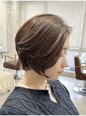 ショートボブ＊大人レイヤー