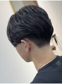 テーパーフェード センターパート