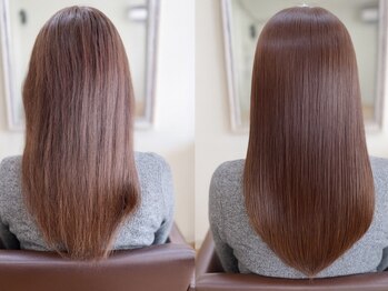 ディアモデュクス(Diamo deux)の写真/髪質改善ストレートでダメージレスを実現！Diamo deuxでナチュラルな美髪を手に入れよう☆