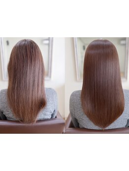 髪質改善ストレートでダメージレスを実現！Diamo deuxでナチュラルな美髪を手に入れよう☆