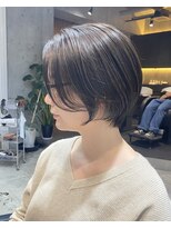 エリマ 横浜西口(elima)&nbsp;横浜西口レディース大人丸みショートボブ顔まわり小顔カット