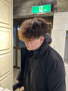 外国人風スペインカール