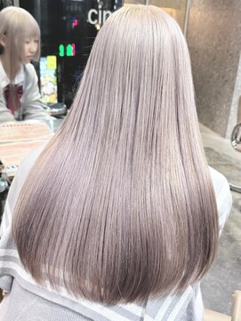 サンク 原宿 表参道(cinq) ミルクティーベージュヘーゼルベージュヘーゼルグレージュボブ