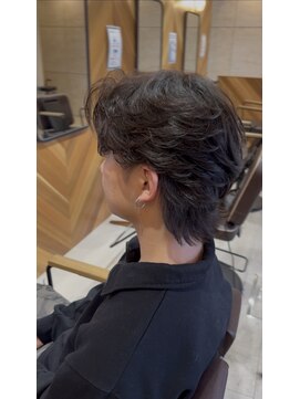 アメラボ 植田山店(Amelab) 【AmeLab】大人ウルフフェザーパーマ仕立て