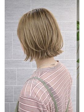 キミトヘアデザインアンドスパ(Kimito Hair design&spa) 大人ボブ モーヴピンク オリーブグレー ヘーゼルグレージュ