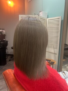 ヘアメイクアクト 都賀店 メテオカラー×極上透明感ベージュ