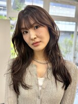 テテ(TETE) レイヤーカット/オリーブベージュカラー