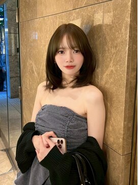 ノク 渋谷(nok) イメチェンピンクベージュ前髪