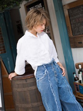 ジェム(GEM) **GEM**なりたい質感が叶う☆動かせる前下がりショート
