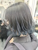 フォーク(FOLK)&nbsp;恵比寿 _ 外国人風 グラデーションカラー ネイビー