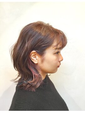 ヘアーデザイン アブー(hair design A BOO) 切りっぱなしウルフヘア