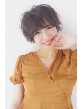 ビーハイブ 一番町店 アヴェダ(BEHIVE) トップがぺたんこになる方にオススメ☆マッシュショート×外ハネ