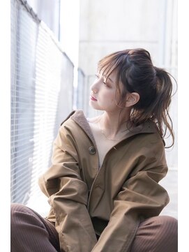 オースティン 門前仲町(AUSTIN) 前髪かき上げイメチェンイヤリングカラーラベンダーカラーくびれ