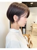 大人可愛いショートボブ/マッシュ/くびれヘアー/20代30代40代