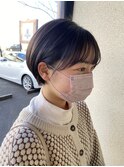 小顔サイドバングとコンパクトショート