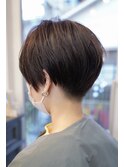 【SHARON原宿】刈り上げ女子/マッシュショート/オリーブアッシュ