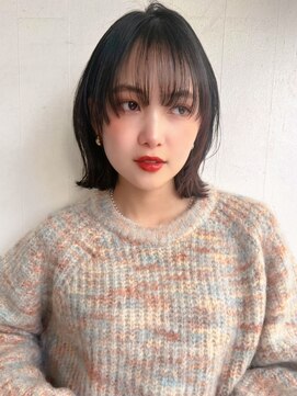 ベイルーム(BAYROOM by HONEY omotesando) 大人可愛い20代30代40代くびれウルフボブ×シアーグレージュ