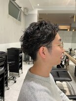 ガリカ(Gallica kinshicho)&nbsp;【有坂映哉】メンズニュアンスパーマ/黒髮ツーブロック刈り上げ