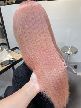 ベレーザ 渋谷(BELEZA) 3540ベールピンクボルドーシャギーオルチャンヘアピンクベージュ