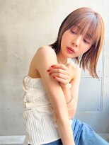 スティーロ 渋谷(Steelo)&nbsp;切りっぱなしボブ×ライトブラウン