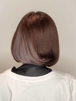 切りっぱなしボブ丸みボブ