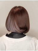 切りっぱなしボブ丸みボブ