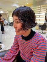 リップラインボブパーマ