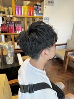 アンソル オブ リシェール(N'SOL of RICHAIR)&nbsp;ベリーショート/ダークアッシュ/ニュアンスパーマ/韓国マッシュ