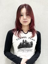 ウシワカマルエムティードット 富士宮店(USHIWAKAMARU MT.)&nbsp;ワインレッド×ミディアムレイヤー